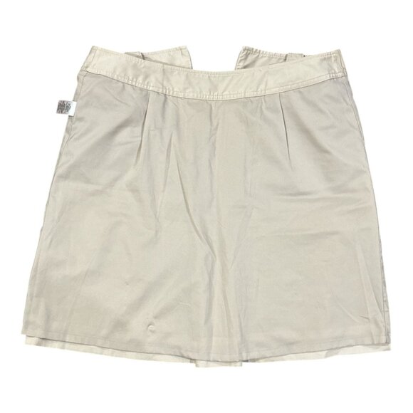 White House Black Market Womens Beige A-Line Skirt Size 6 Cotton Blend Button De - Picture 5 of 8